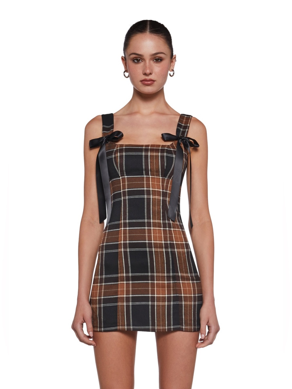 Current Mood PIXIE STARDUST MINI DRESS - PLAID